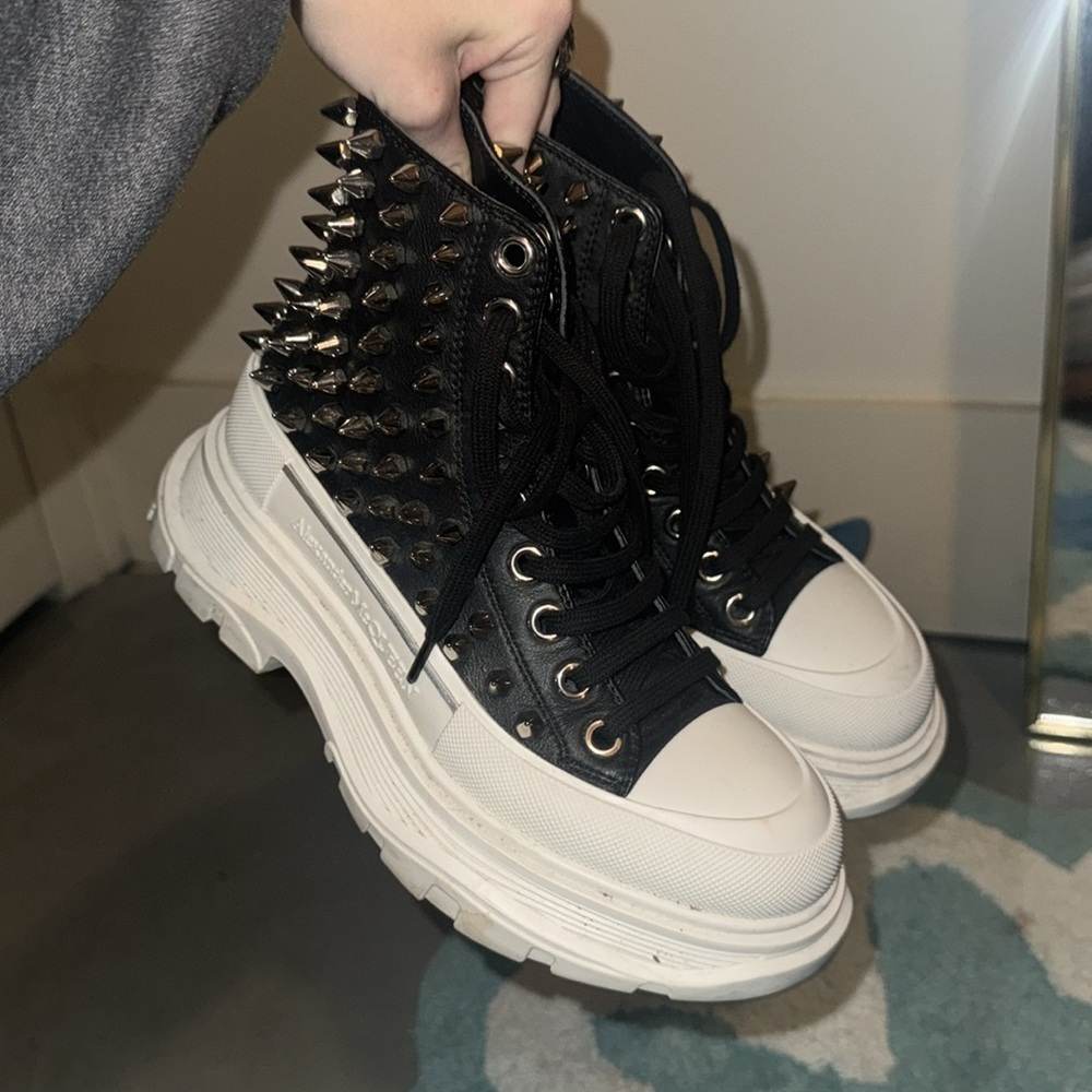 Alexander Mcqueen converse style boots used with ALL original packaging